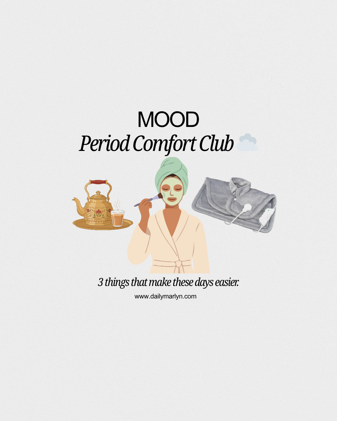 Period Comfort Club ☁️ - 3 Dinge, die meine PMS-Zeit wirklich leichter machen